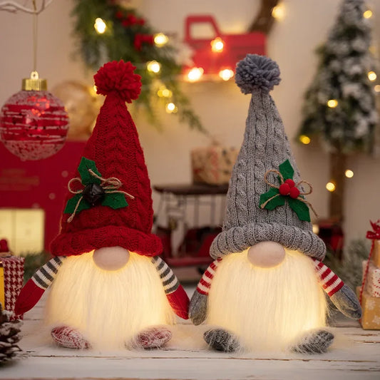 Gnomos Navideños Luminosos